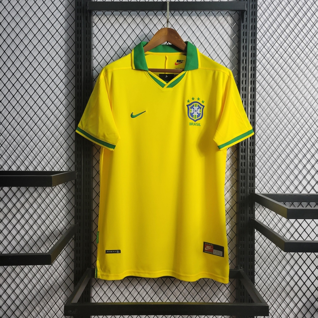 Camisa Brasil Home (1) 1997 Nike Retrô Masculina
