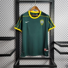 Camisa Brasil Goleiro 1998 Nike Retrô Masculina (PRONTA ENTREGA - TAFFAREL 1)