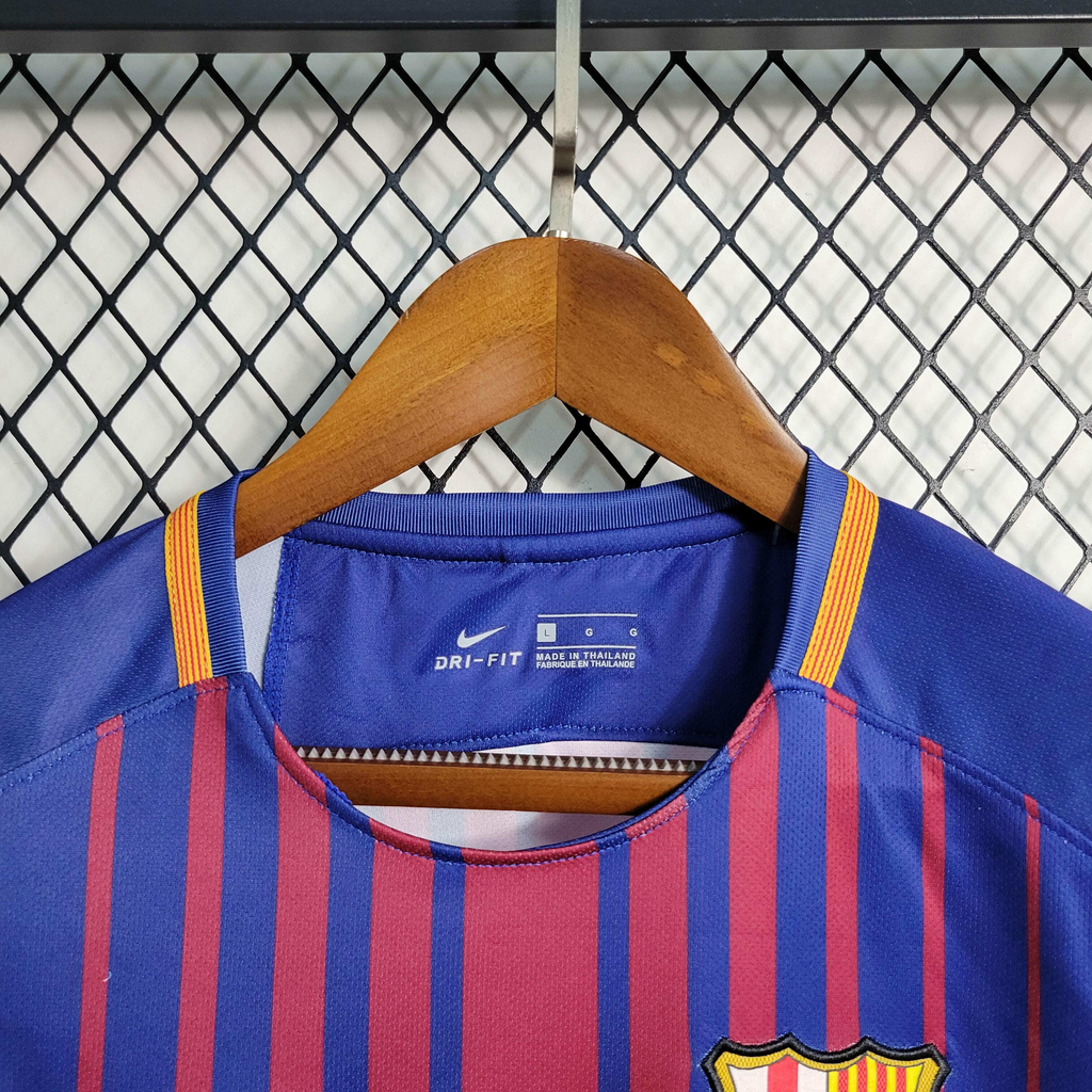 Camisa Barcelona Home 1 2017 18 Nike Retr Masculina