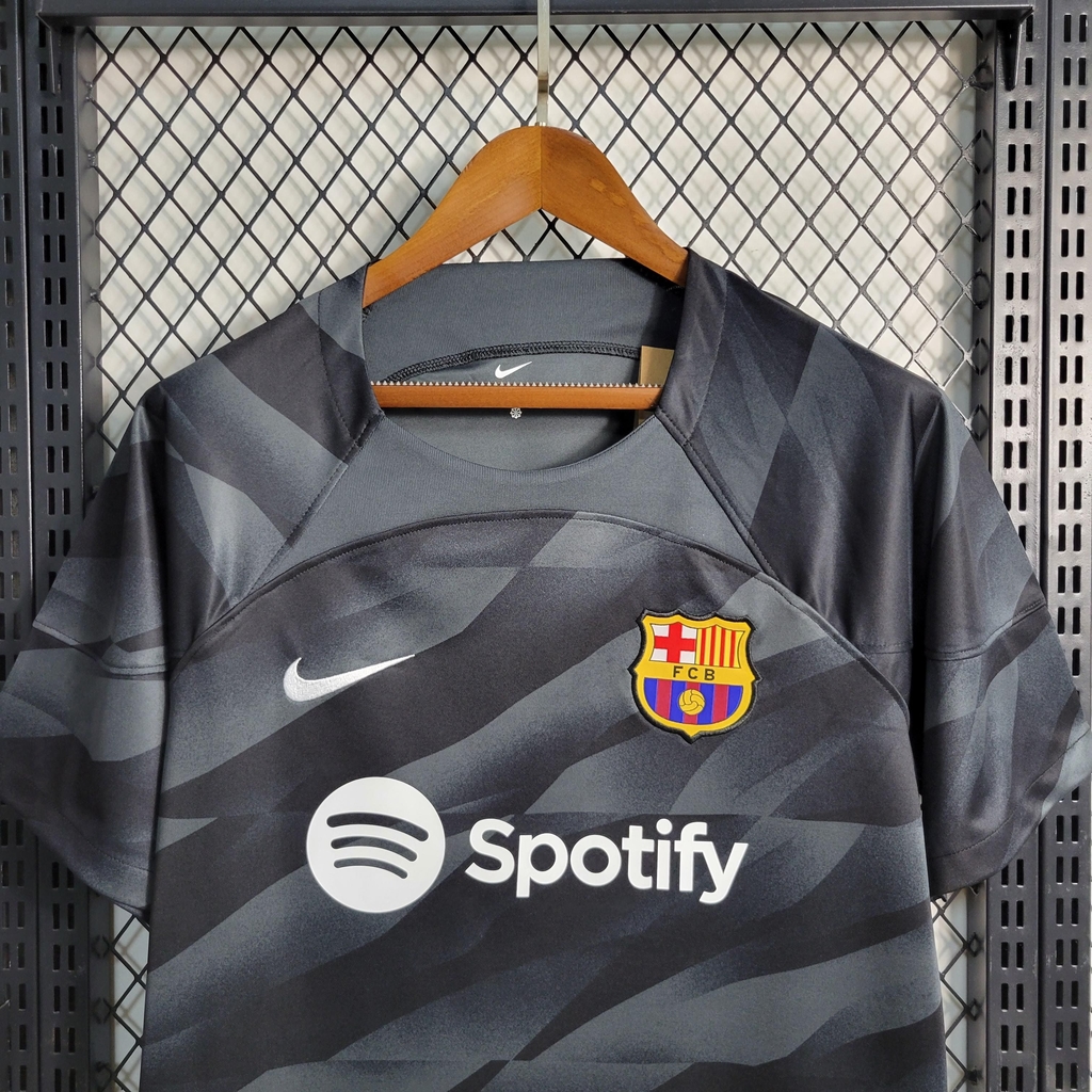 Camisa do Barcelona clássica preta 2023