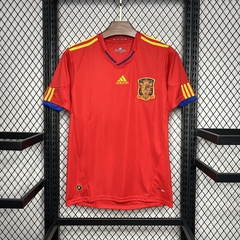 camisa-da-espanha-adidas-retrô-autêntica-antiga-2010-home-1-casa-titular-vermelha-patrociníos-patrocinadores-uniforme-nova-lançamento-novo-profissional-torcedor-torcedores-futebol-masculino-masculina-confortável-frete-grátis-qualidade-loja-confiável-barat