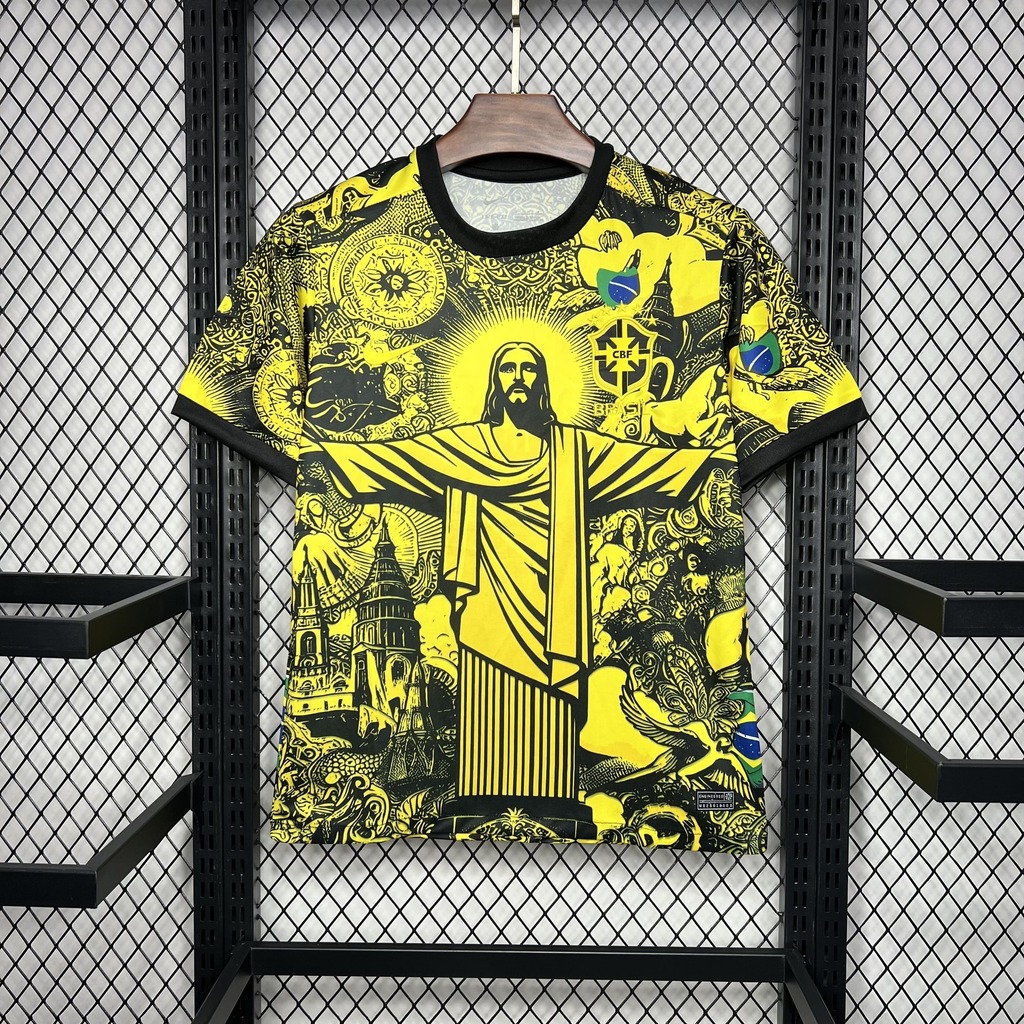 Camisa Brasil Especial Cristo Redentor 2024 Nike Torcedor Masculina