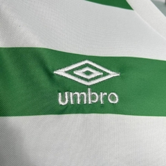 camisa-do-celtic-umbro-retrô-1980-1981-home-1-casa-titular-iverde-branca-patrociníos-patrocinadores-uniforme-antiga-contemporânea-autêntica-rara-colecionadores-profissional-torcedor-torcedores-elastano-comprar-online-