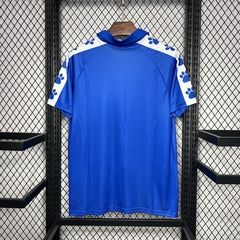 camisa-da-real-oviedo-kelme-retrô-1990-1991-home-1-casa-titular-i-azul-branco-patrociníos-patrocinadores-uniforme-antiga-autêntica-contemporânea-rara-valiosa-colecionador-profissional-torcedor-torcedores-elastano-futebol-masculina-masculino-homem-frete-gr