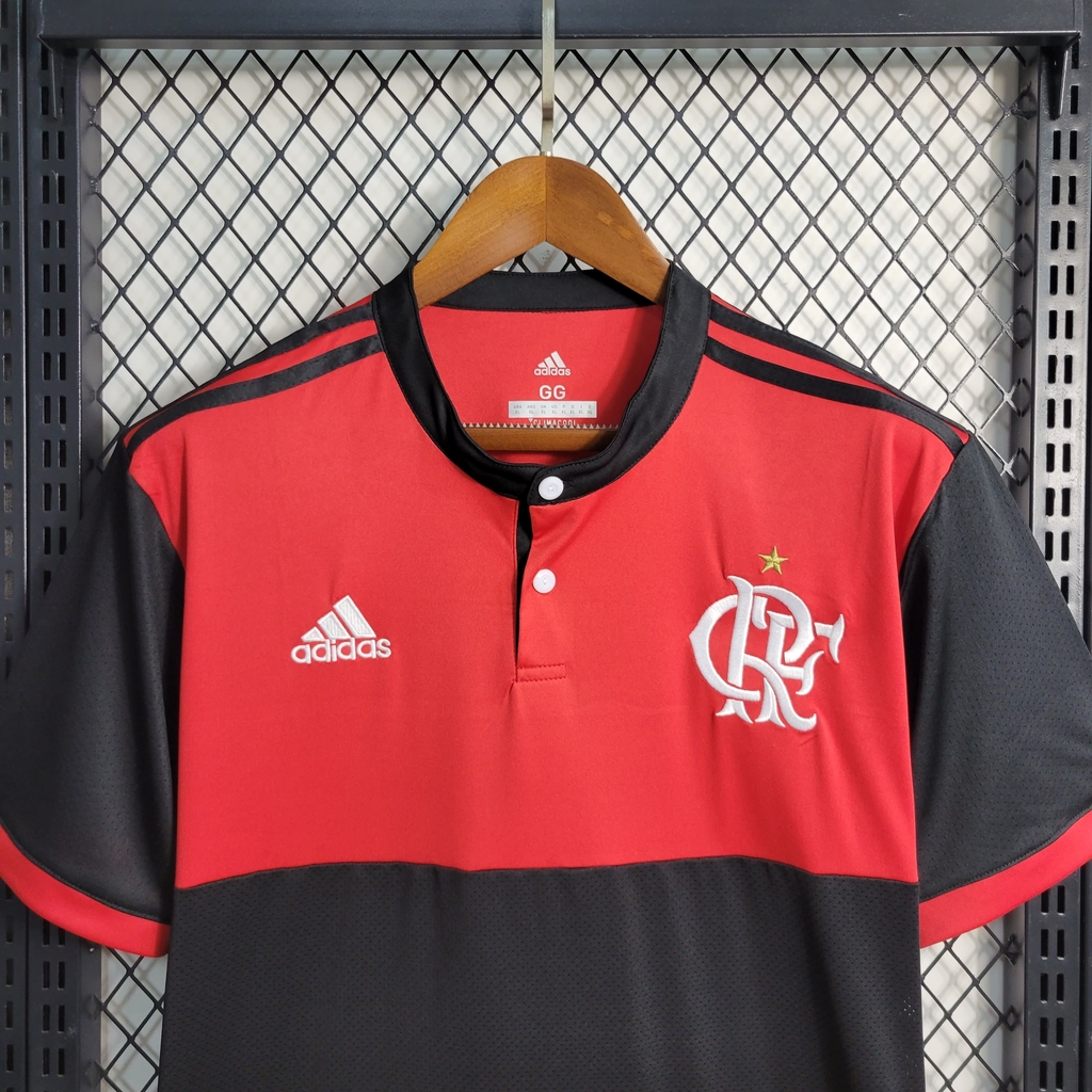 Camisa Flamengo Home (1) 2017/18 Adidas Retrô Masculina