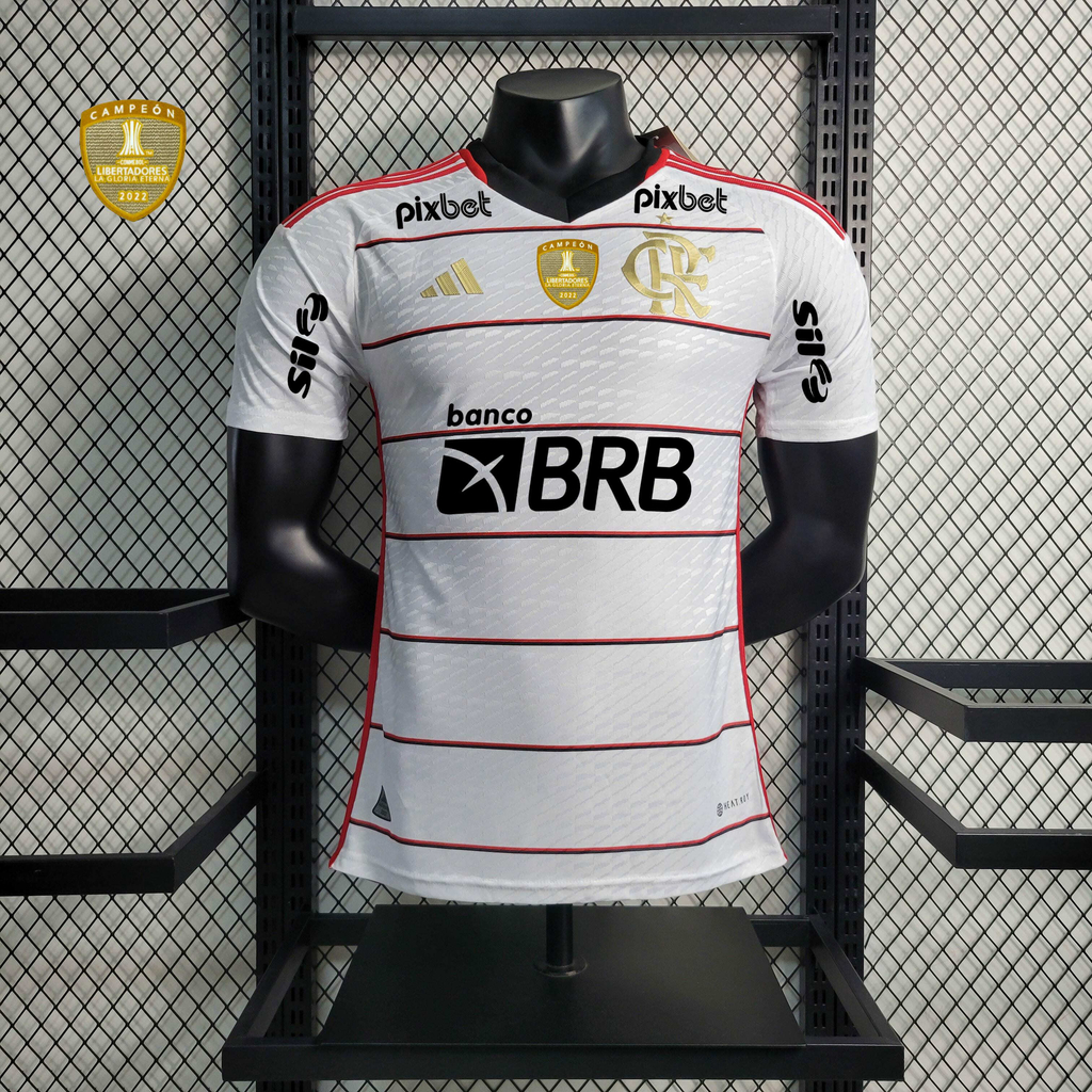 Camisa Flamengo Away (2) 2023/24 Adidas Jogador com Patch e Patrocínios  Masculina