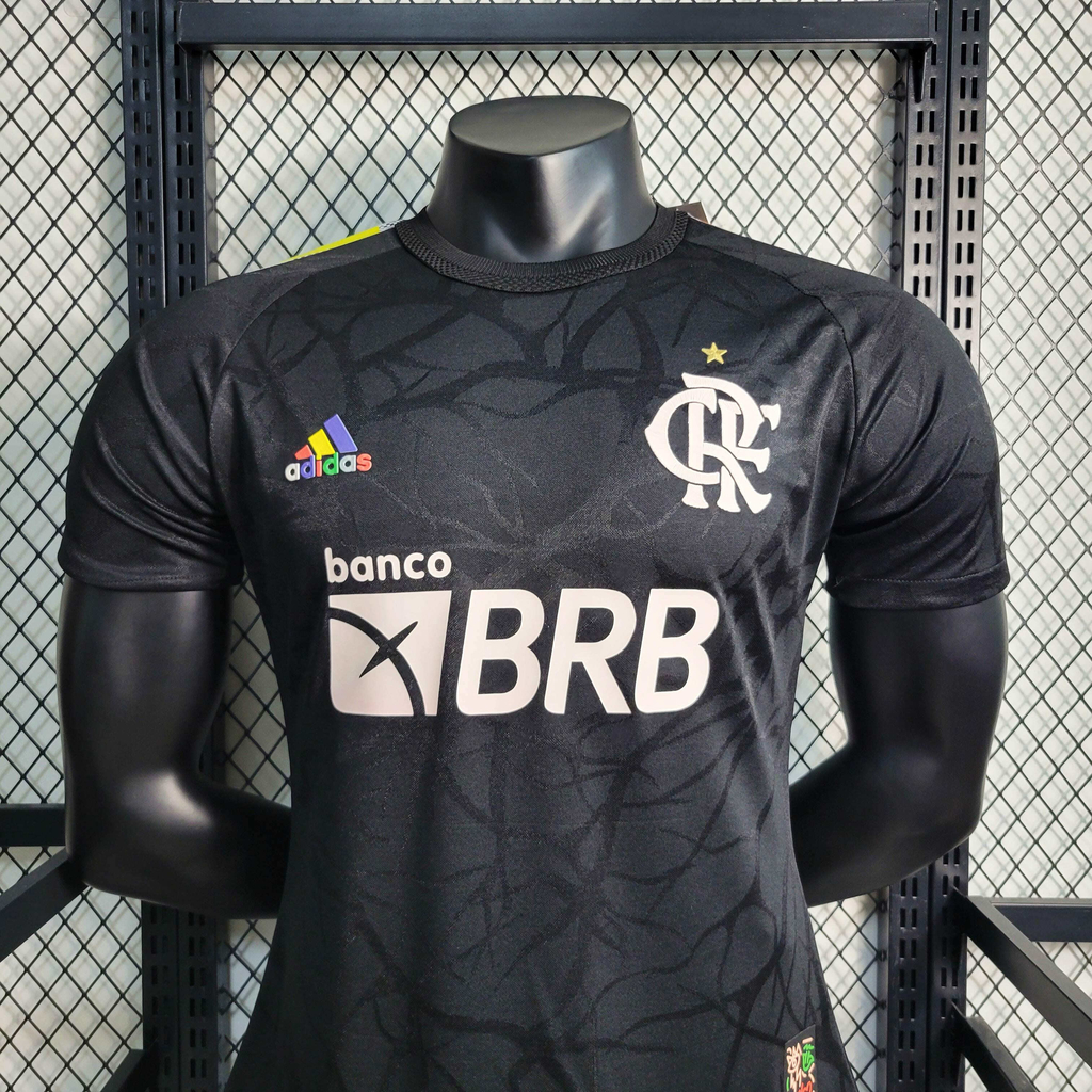 Camisa Flamengo Co-Branded Black 2023/24 Adidas Jogador Masculina