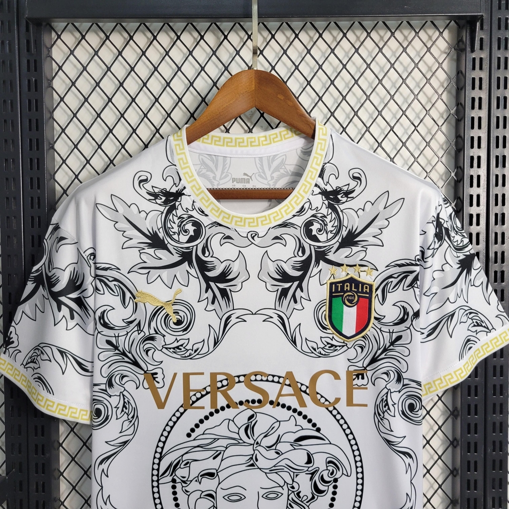 Camisa Itália Edição Especial 'Versace' 2023 Puma Torcedor Masculina