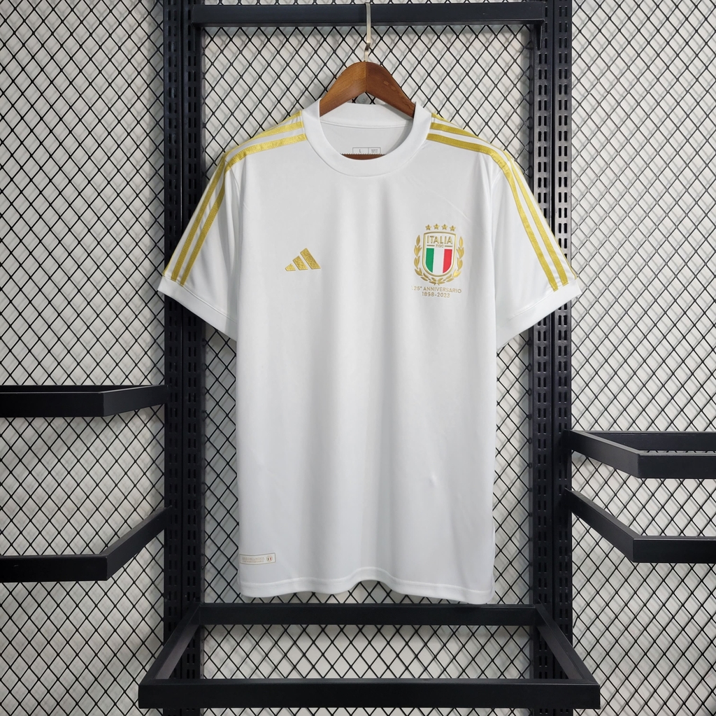 Camisa Itália '125th Anniversary' 2023 Adidas Torcedor Masculina