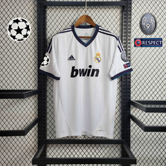 Camisa Real Madrid Home (1) 2012/13 Adidas Retrô Masculina com Patchs (PRONTA ENTREGA - RONALDO 7)