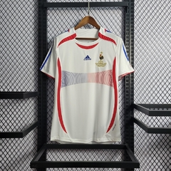 Camisa França Away (2) 2006 Adidas Retrô Masculina (PRONTA ENTREGA - ZIDANE 10)