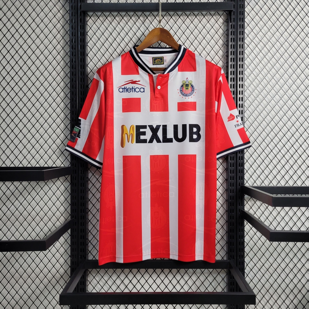 Camisa Chivas Guadalajara Home 1 1994 95 Atletica Retro Masculina
