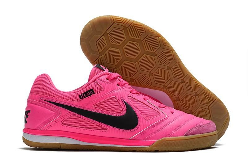 Chuteira de futsal Supreme x Nike SB Gato IC Rosa