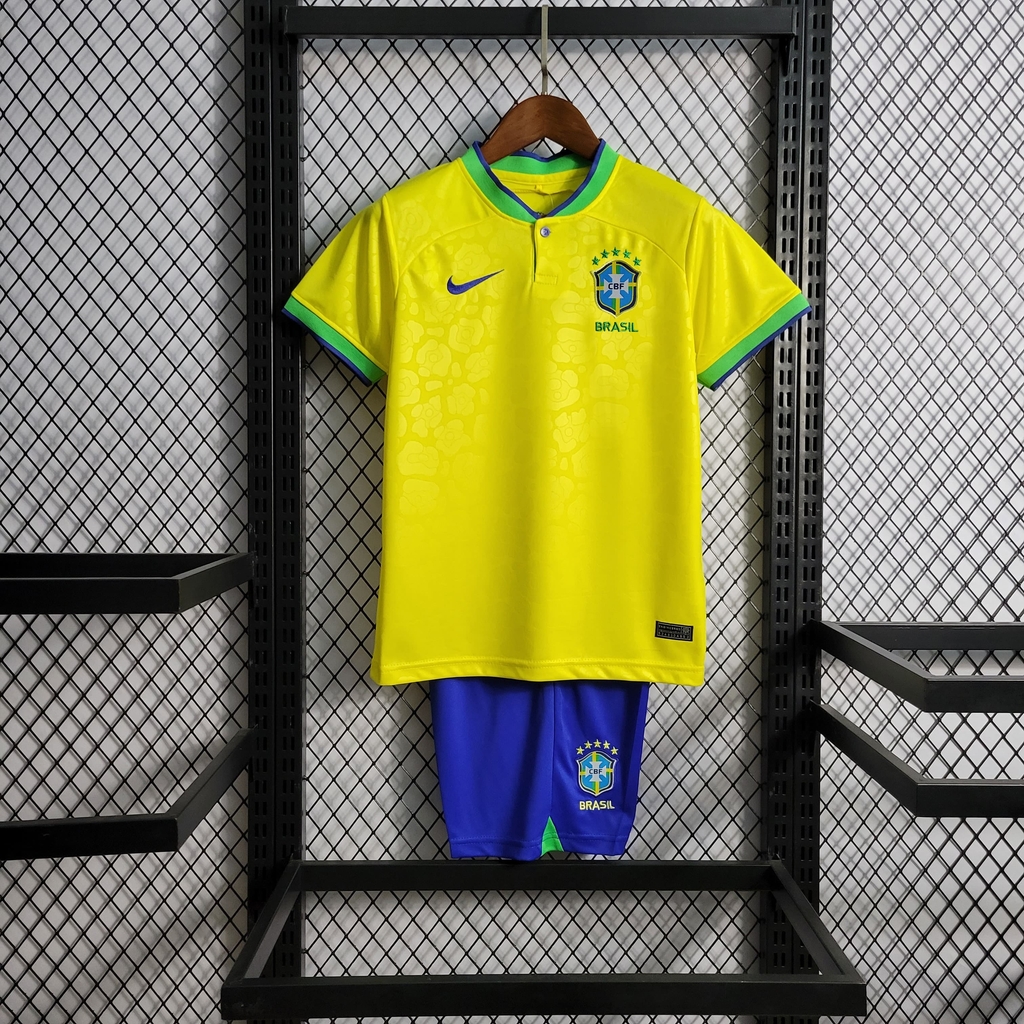 Uniforme Infantil Brasil Home (1) 2022 Nike