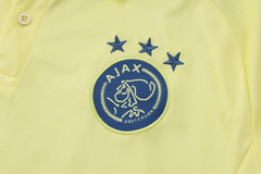 conjunto-de-treino-do-ajax-adidas-2024-2025-24-25-bege-amarelo-azul--escuro-pré-jogo-aquecimento-camisa-camiseta-polo-calça-calção-fresco-academia-treino-treinar-treinamento-malhar-novo-nova-lançamento-temporada-profissional-comprar-online-na-internet-fre