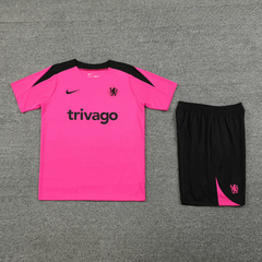 conjunto-de-treino-do-chelsea-nike-2024-2025-24-25-preto-rosa-pré-jogo-camisa-camiseta-regata-quente-short-bermuda-calção-fresco-academia-treino-treinar-treinamento-malhar-novo-nova-lançamento-temporada-profissional-original-oficial