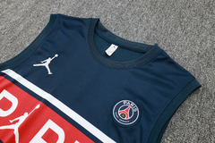 conjunto-de-treino-do-paris-saint-germain-psg-jordan-nike-2023-2024-2025-23-24-25-azul-camisa-camiseta-regata-quente-short-bermuda-calção-fresco-academia-treino-treinar-treinamento-malhar-novo-nova-lançamento-temporada-profissional-original-oficial-frete-