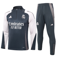 Conjunto Agasalho Treino Real Madrid 2024/25 Adidas Masculino