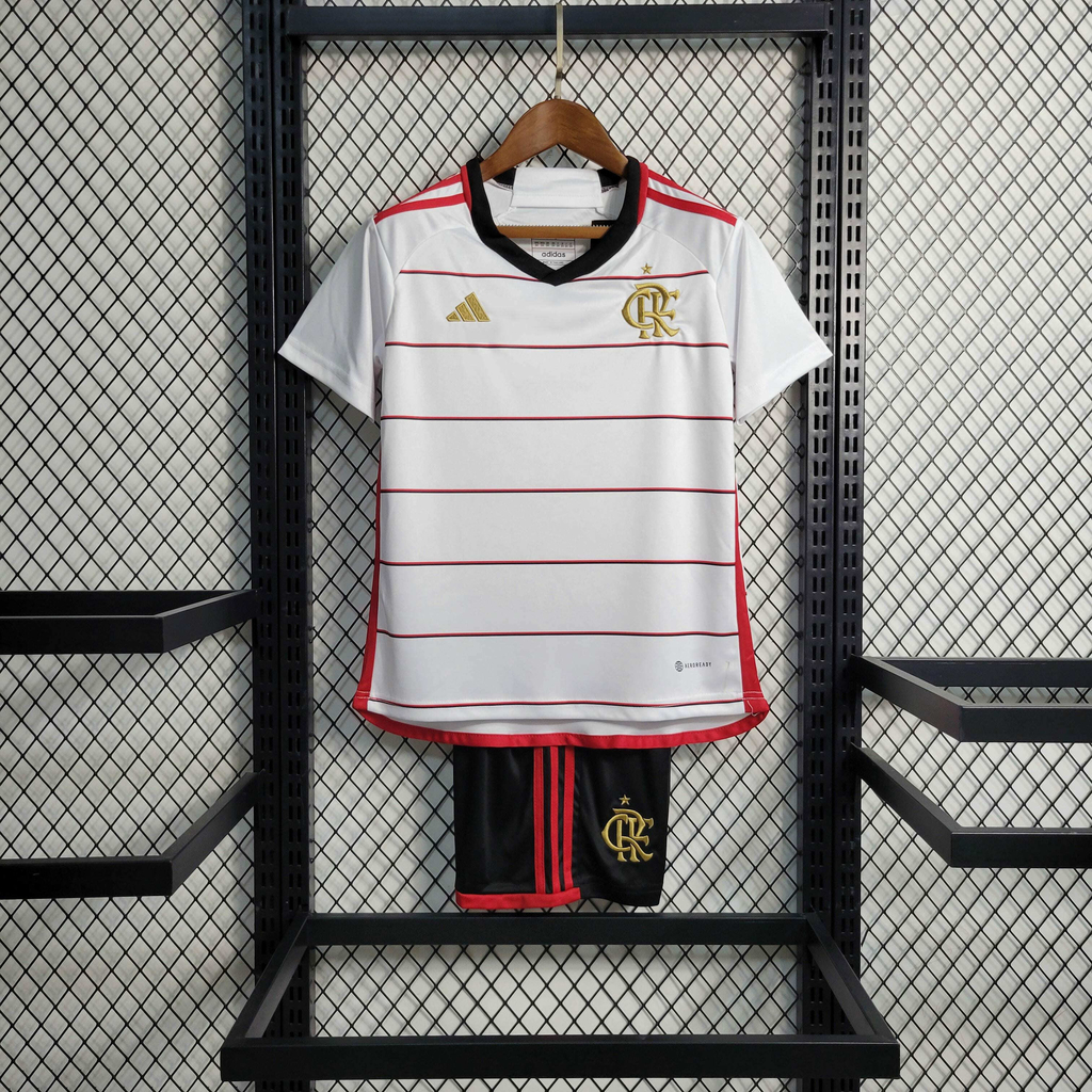 Uniforme Infantil Flamengo Away (2) 2023/24 Adidas