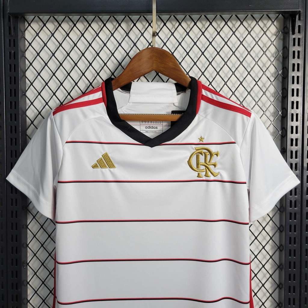 Uniforme Infantil Flamengo Away (2) 2023/24 Adidas