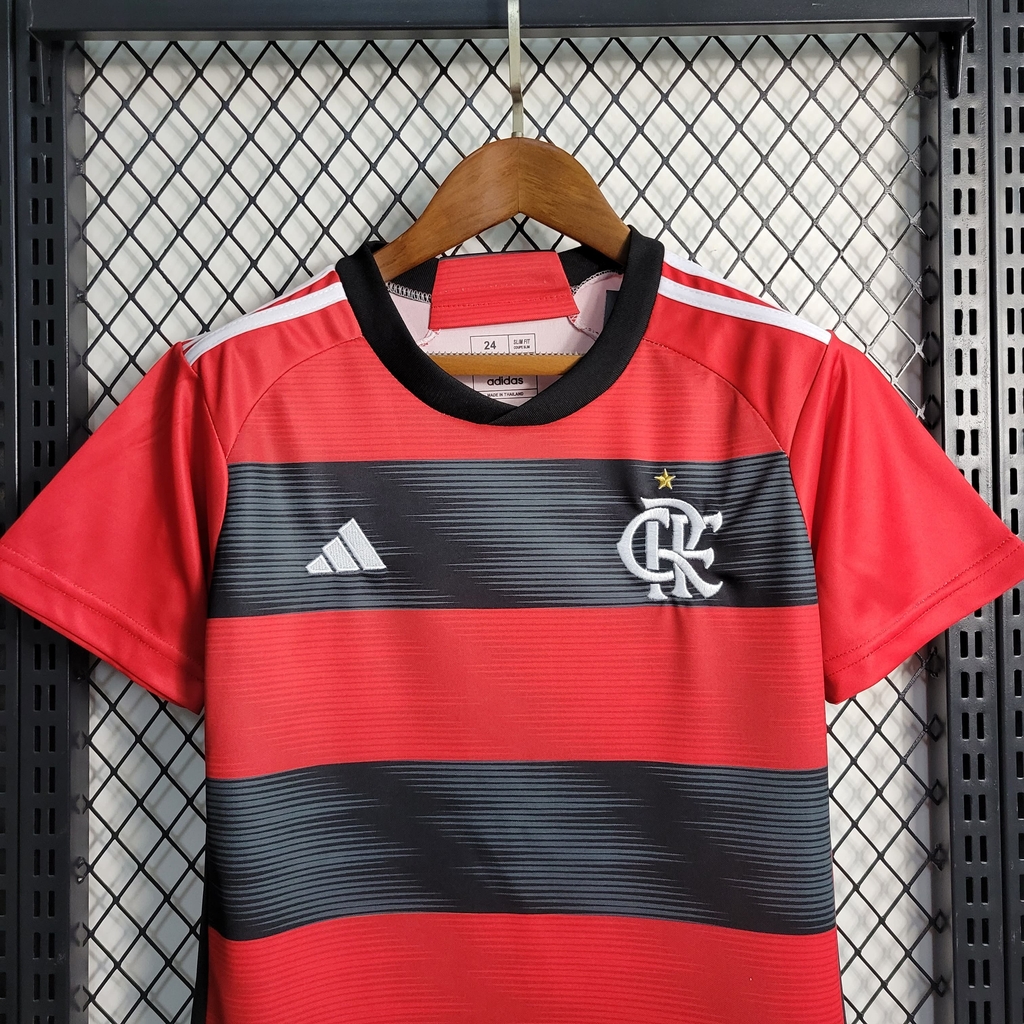 Uniforme Infantil Flamengo Home (1) 2023/24 Adidas