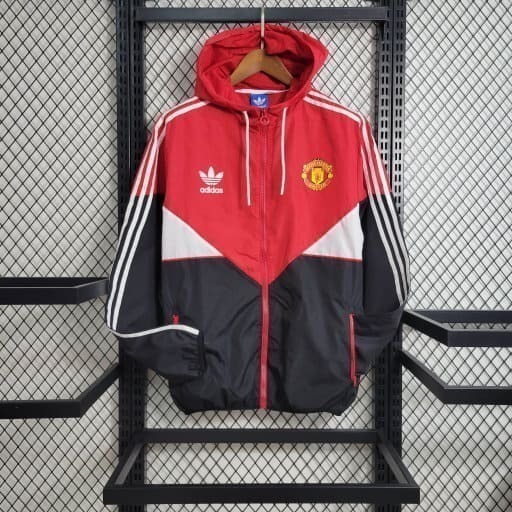 Jaqueta Corta Vento Manchester United 2023 Adidas Masculina