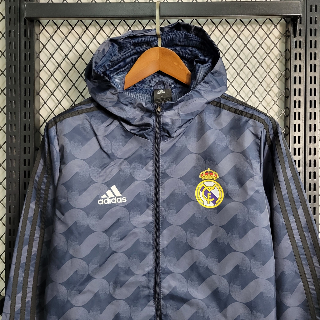 Jaqueta Corta Vento Real Madrid 2023 Adidas Masculina