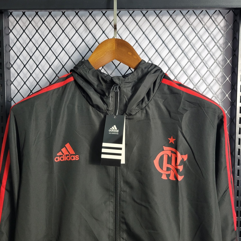 Jaqueta Corta Vento Flamengo 2023 Adidas Masculina