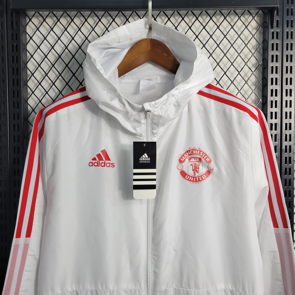 Jaqueta Corta Vento Manchester United 2023 Adidas Masculina