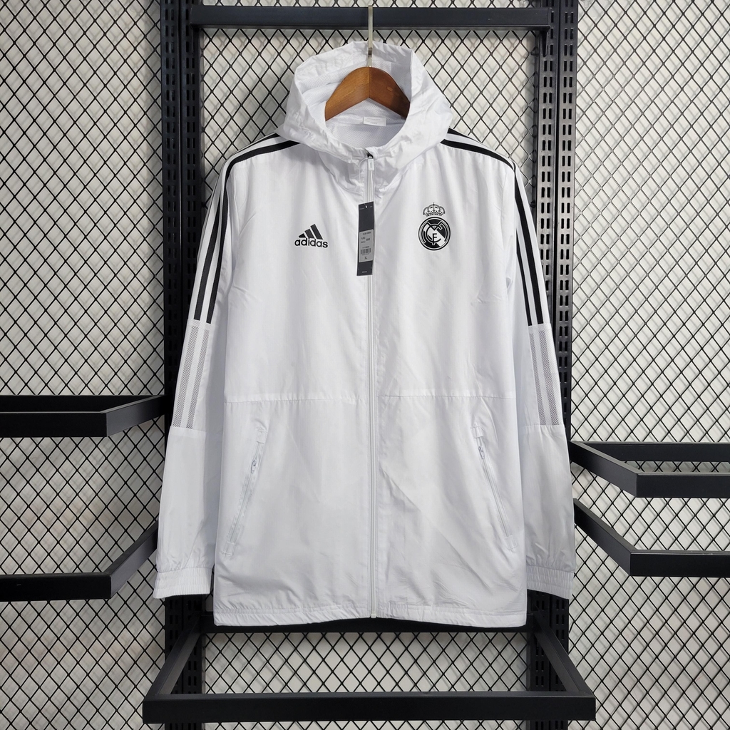 Casaco corta vento branco hot sale