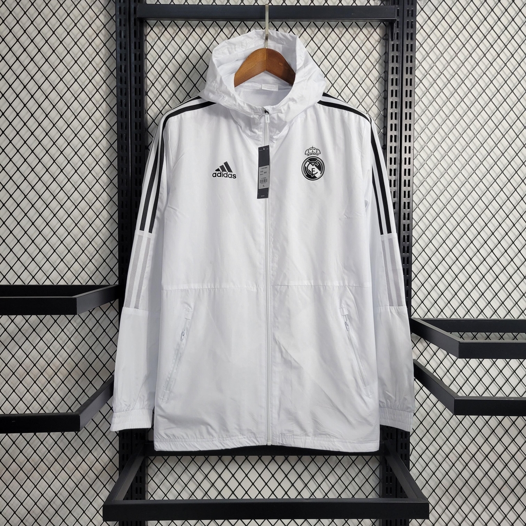 Jaqueta Corta Vento Real Madrid 2023 Adidas Masculina