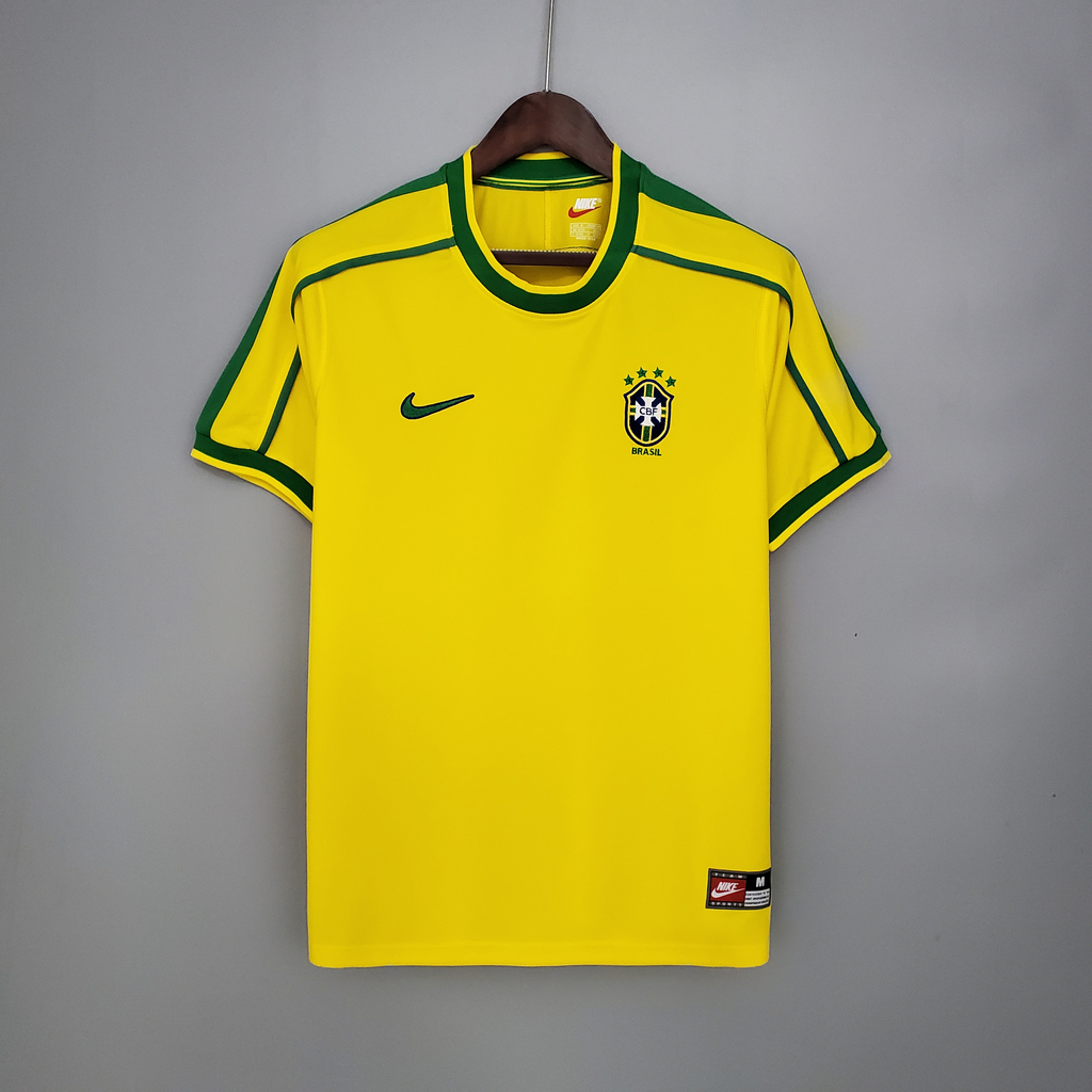Camisa do Brasil Home (1) 1998 Nike Retrô Masculina