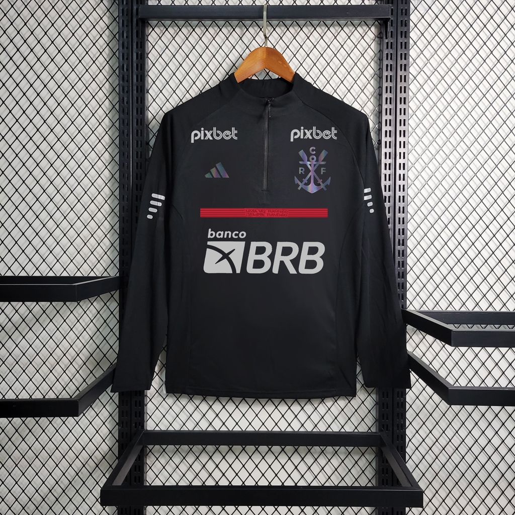 Jaqueta flamengo preta clearance