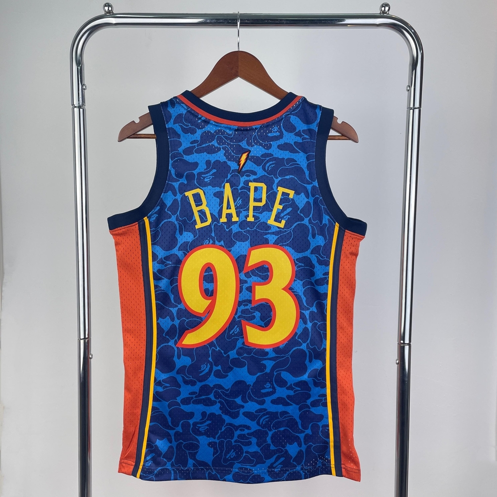 Regata Golden States Warriors NBA 2009 Bape X Mitchell And Ness Hardwood Classics Masculina