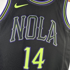 regata-do-new-orleans-pelicans-nike-2022-2023-2020-2018-2019-2021-2024-ingram-mccollum-williamson-preta-com-verde-conferencia-leste-oeste-city-edition-swingman-masculina-masculino-regata-regatas-basquete-time-nba-uniforme-camisa-camiseta-original-oficial-