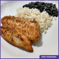 T10 - Arroz, feijão e peixe grelhado