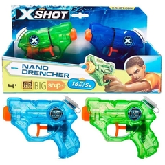 Pistola De Agua Juguete Xshot Nano Drencher x2 Unidades Zuru