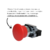 Botao Cogumelo C/ Chave Plastico VM P20AKR-R-1B (P20BKR-R-1B)- METALTEX - comprar online