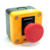 Caixa Plástica Amarela com um Botão Cogumelo de ø40mm NF Metaltex CP1-E - loja online