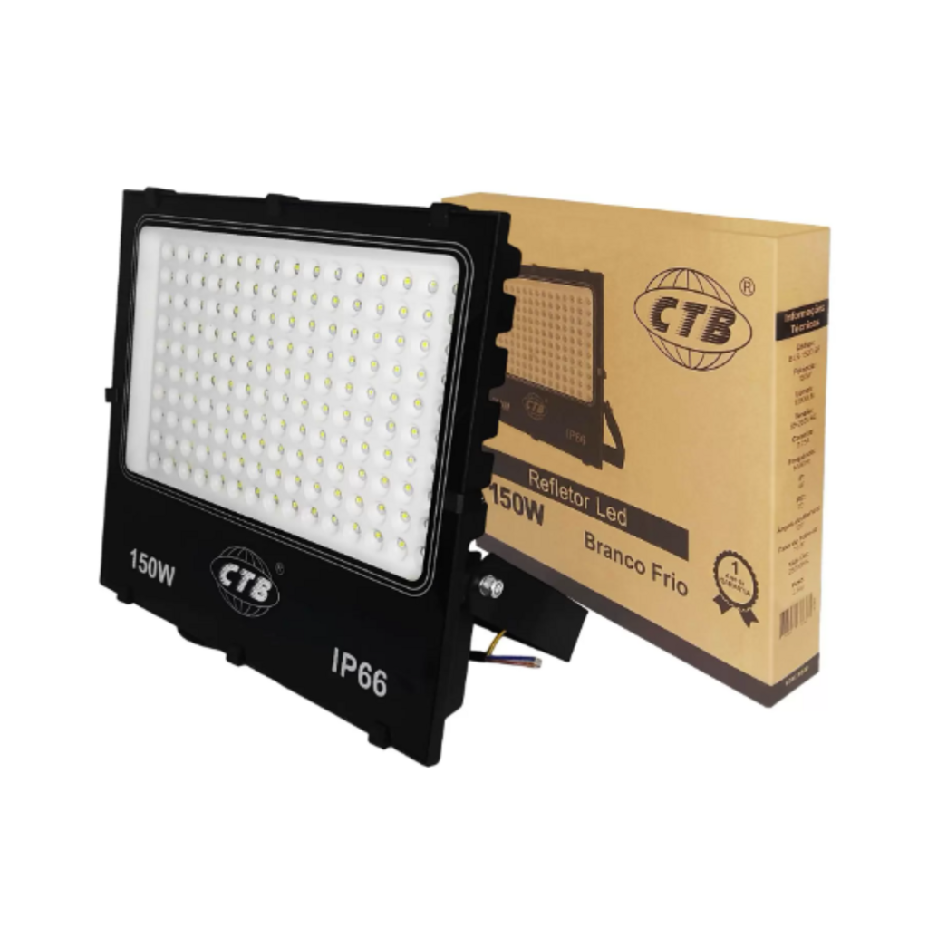 Refletor LED BLRE 150W Branco Frio - CTB - Eletrica WF