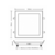 Painel LED Taschibra Quadrado Embutir 24W Branco Frio Bivolt Taschibra - loja online