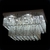 Lustre LED Cristal Retangular, Diamante Decor, 1529/400 * 600, Bivolt, Transparente na internet