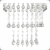 Lustre Pendente Cascata Quadrado 4001/600 x 600 x 1200, Diamante Decor, Bivolt, Transparente na internet