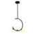 Lustre Pendente Luminaria Teto Globos 3xg9 Para Sala Cozinha Cor Preto 110V/220V