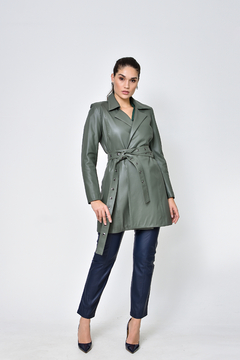 Trench Coat em Couro Nathalie - loja online