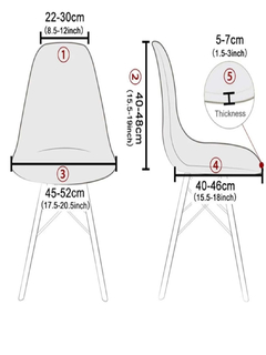 Capa Para Cadeira Eames Eiffel ou botonê SUPLEX - comprar online