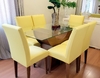 Capa de Cadeira em Suplex Resistente Cor Amarelo Baunilha