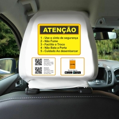 Capa Para Encosto De Carro Uber 99 Táxi Personalizada - CL Capas