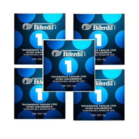 Tratamiento Capilar Biferdil Acido Hialuronico Sachet x 30ml