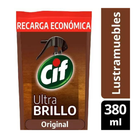 Cif Ultra Brillo Multisuperficies Original Doypack x 380ml